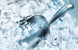 How Do You Assure the Ice I Serve is Clean and Safe? ice in commercial ice machine ice bin with scoop