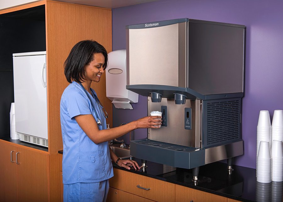 hospital ice maker touchless