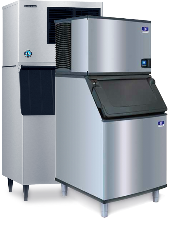 Ice machines with moderate daily production of ice cubes