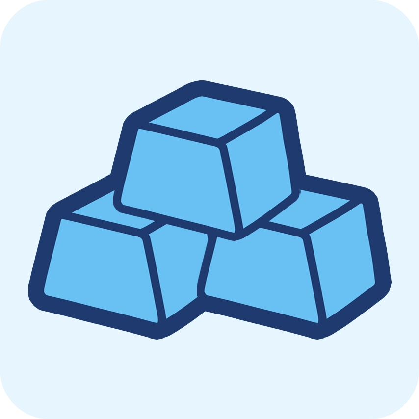 graphic of nugget ice