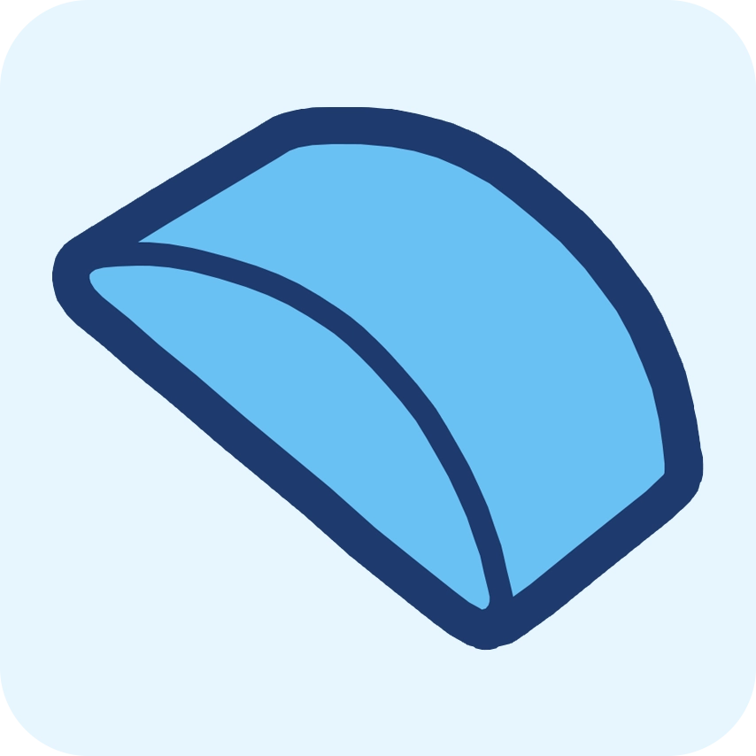 graphic of crescent ice cube